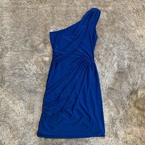 Blue One Shoulder Dress